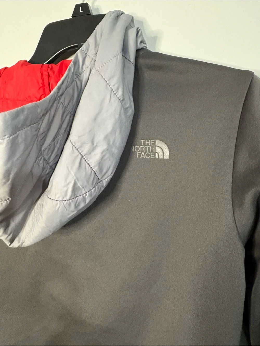 The North Face Boys Medium 10/12 Hybrid Insulated 1/4 Zip Hooded Pullover Jacket